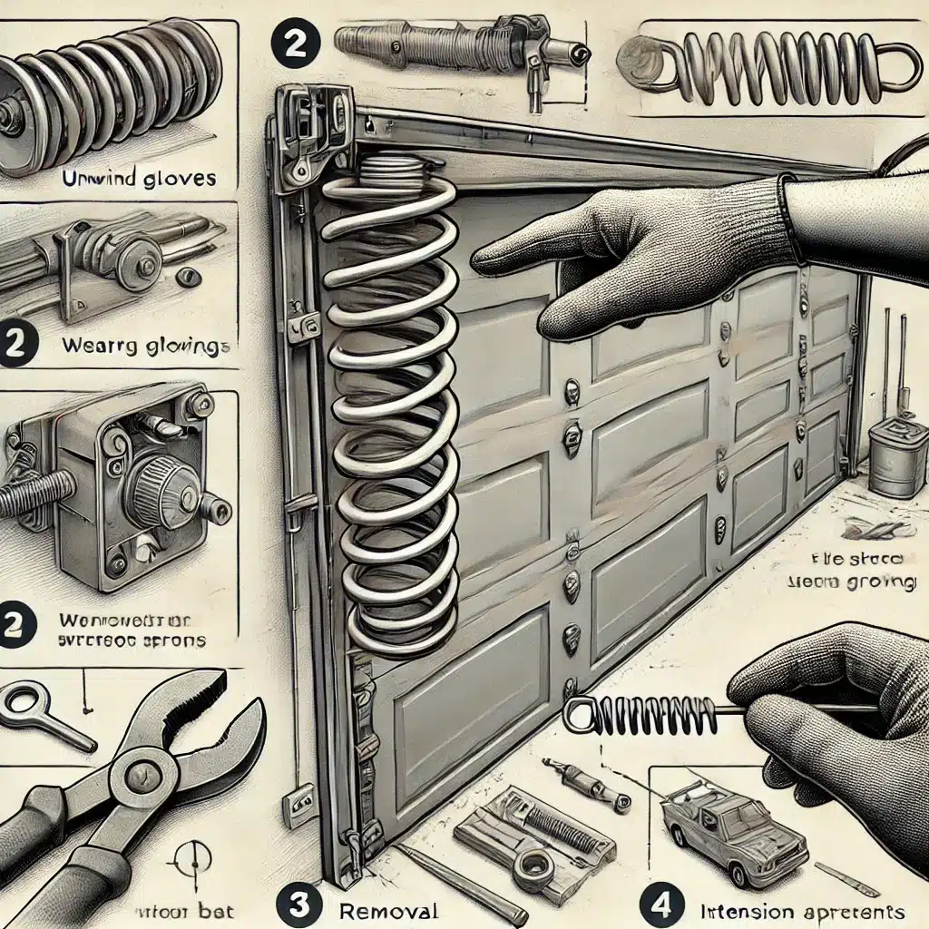 how to replace garage door spring