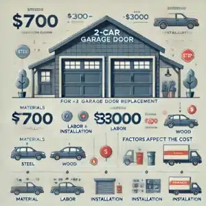 2 car garage door replacement cost