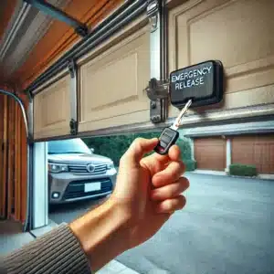 open garage door manually from outside